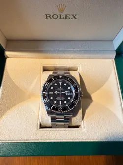 2024 ROLEX SEA-DWELLER SD43, MODEL 126600 STAINLESS WITH BOX, WARRANTY AND TAGS