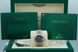 Rolex 278271 DATEJUST 31 TWO TONE SLATE DIAMOND VI DIAL JUBILEE BAND FULL SET