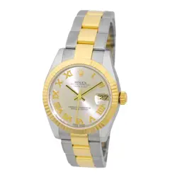 ROLEX MIDSIZE 31MM STAINLESS & 18K YELLOW GOLD DIAMOND DATEJUST 178273 BOX MINTY