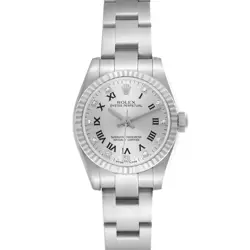 ROLEX OYSTER PERPETUAL 26 STEEL WHITE GOLD DIAMOND LADIES WATCH 176234