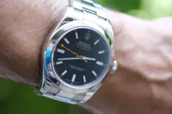 ROLEX MILGAUSS BLACK DISCONTINUED REF 11640 OYSTER BRACELET WITH ROLEX POUCH