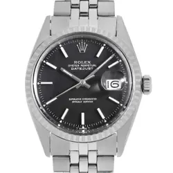 ROLEX DATEJUST 1603 BLACK BAR RED EYE ALL TRITIUM 25 NUMBER ANTIQUE MENS