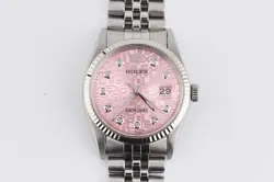 ROLEX DATEJUST REF.16014 STAINLESS STEEL & WHITE GOLD 36MM ANNIVERSARY PINK DIAL
