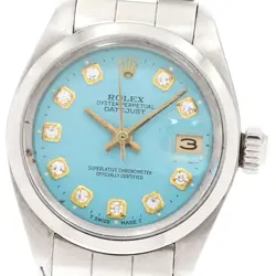 ROLEX 6917 OYSTER PERPETUAL DATE CAL.2030 REDAN DIAL AFTERDIAMOND AUTOMATIC WOME