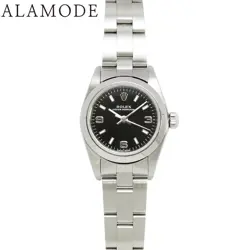 ROLEX 76080 OYSTER PERPETUAL STAINLESS STEEL SS K (2001) AUTOMATIC WATCH SILVER