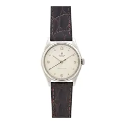 ROLEX 1957 S ROLEX OYSTER 4444 HAND WOUND SS MEN ROLEX VINTAGE USED WATCH