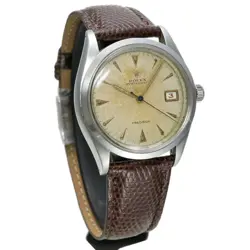 c. 1953 Red Calendar ROLEX Oyster Date Original Ref.6294 Men Watch