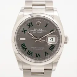 ROLEX DATEJUST 126200 SS SS AT SLATE DIAL 1 EXTRA LINK
