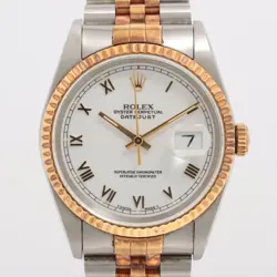 ROLEX DATEJUST 16233 SS×YG SS×YG AT WHITE DIAL