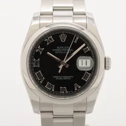 ROLEX DATEJUST 116200 SS SS AT BLACK DIAL 1 EXTRA LINK