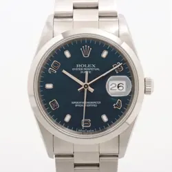 ROLEX OYSTER PERPETUAL 15200 SS SS AT BLUE-FACE 1 EXTRA LINK