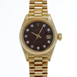 ROLEX DATEJUST STELLA DIAL ANTIQUE 1600 NO. 63 (MANUFACTURED AROUND 1980) BU...