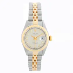 ROLEX DATEJUST 79173 JUBILEE DIAMOND DIAL 2-TONE STEEL & GOLD WATCH BOX & BOOK
