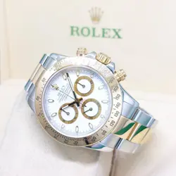 ROLEX 40MM WHITE INDEXES 2 TONE DAYTONA REF: 116523 (2006)