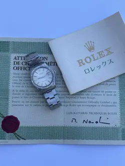 ROLEX 1501 OYSTER PERPETUAL DATE W/ PAPERS AND BOOKLET