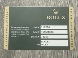 GUARANTEE WARRANTY CARD