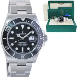NOV 2024 NEW PAPERS ROLEX SUBMARINER 41MM BLACK CERAMIC 126610 LN WATCH BOX
