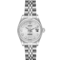 ROLEX DATEJUST ANNIVERSARY DIAMOND STEEL WHITE GOLD LADIES WATCH 79174