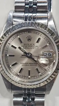 1989 ROLEX OYSTER PERPETUAL DATEJUST LADIES WATCH W/PAPERS NO BOX