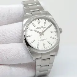 ROLEX 114300 OYSTER PERPETUAL WITH WHITE DIAL