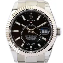 K18WG DATE BLACK