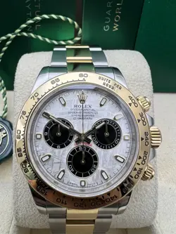 ROLEX DAYTONA CUSTOM METEORITE DIAL 40MM 116503 18K TWO TONE BOX SET