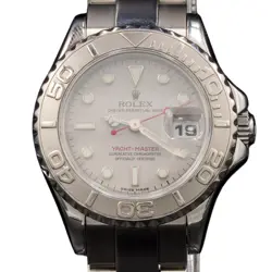 LADIES ROLEX SS & PLATINUM YACHT-MASTER 169622 WATCH WITH ROLEX PAPERS