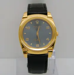 ROLEX CELLINI CESTELLO REF 5330 18K ROSE GOLD SLATE DIAL 36 MM MANUAL WIND WATCH