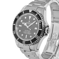 ROLEX SEA-DWELLER 40MM STAINLESS STEEL BLACK DIAL BLACK BEZEL 16600 - PAPERS