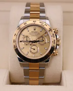 2023 ROLEX DAYTONA CHAMPAGNE DIAL TWO TONE 116503 FULL SET