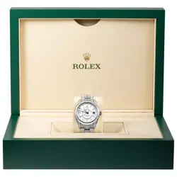 Rolex Sky-Dweller Watch 42MM Meteorite Diamond Index Markers Dial White Gold