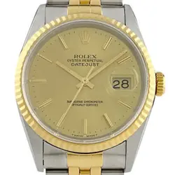 ROLEX DATEJUST 16233 YG AUTOMATIC MEN'S #BS101