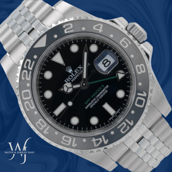 ROLEX GMT MASTER II 40MM BLACK DIAL & INSERT BEZEL JUBILEE BAND 116710 W/ CARD