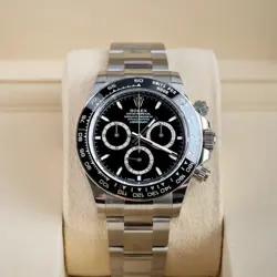 ROLEX DAYTONA BLACK PANDA 40MM WHITE DIAL 126500LN NEW 2025 FULL SET