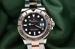 2024 ROLEX YACHT-MASTER 40 18K EVEROSE GOLD & STEEL BLACK DIAL 126621 FULL SET