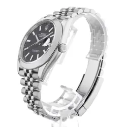 ROLEX DATEJUST 41 126300 BLACK BAR 5 ROW JUBILESS 63119