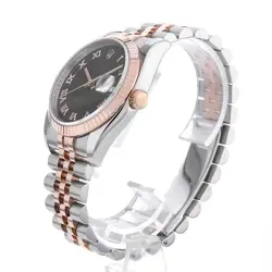 ROLEX DATEJUST 36 116231 BLACK SUNBEAM ROMA 5 ROW JUBILEE  D 846331