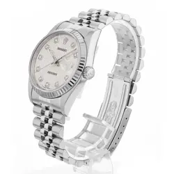 ROLEX DATEJUST 10P DIAMOND 16234G SILVER CARVING COMPUTER S 92892