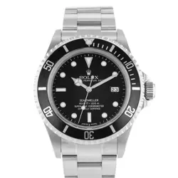 ROLEX SEA-DWELLER 16600 40MM BLACK DIAL STEEL OYSTER MENS WATCH