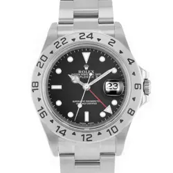 ROLEX EXPLORER II 16570 40MM STEEL OYSTER GMT MENS WATCH