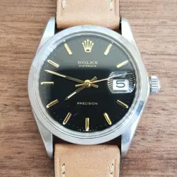 1971 VINTAGE ROLEX 6694 OYSTERDATE PRECISION WATCH ORIGINAL BLACK DIAL T SWISS T