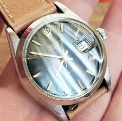 1971 Vintage Rolex 6694 Oysterdate Precision Watch Original Black Dial T Swiss T