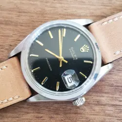 1971 Vintage Rolex 6694 Oysterdate Precision Watch Original Black Dial T Swiss T