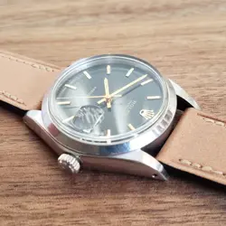 1971 Vintage Rolex 6694 Oysterdate Precision Watch Original Black Dial T Swiss T