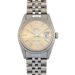 ROLEX 16220 DATEJUST 36 CHAMPAGNE TAPESTRY DIAL 36MM 1991