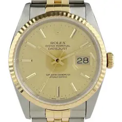 ROLEX DATEJUST 16233 YG AUTOMATIC MEN'S #BS124