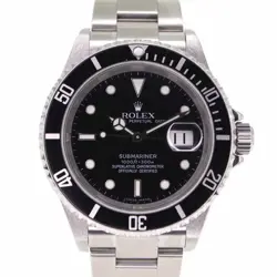 ROLEX 16610 SUBMARINER DATE BLACK #KN224