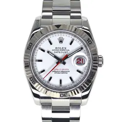 ROLEX 116264 DATEJUST TURN-O-GRAPH WHITE #KN262
