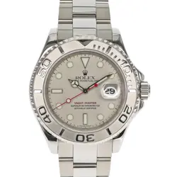 ROLEX 16622 YACHT-MASTER ROLESIUM SILVER #KN162