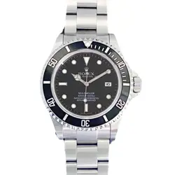 ROLEX 16600 SEA-DWELLER BLACK MEN'S SILVER #KN215